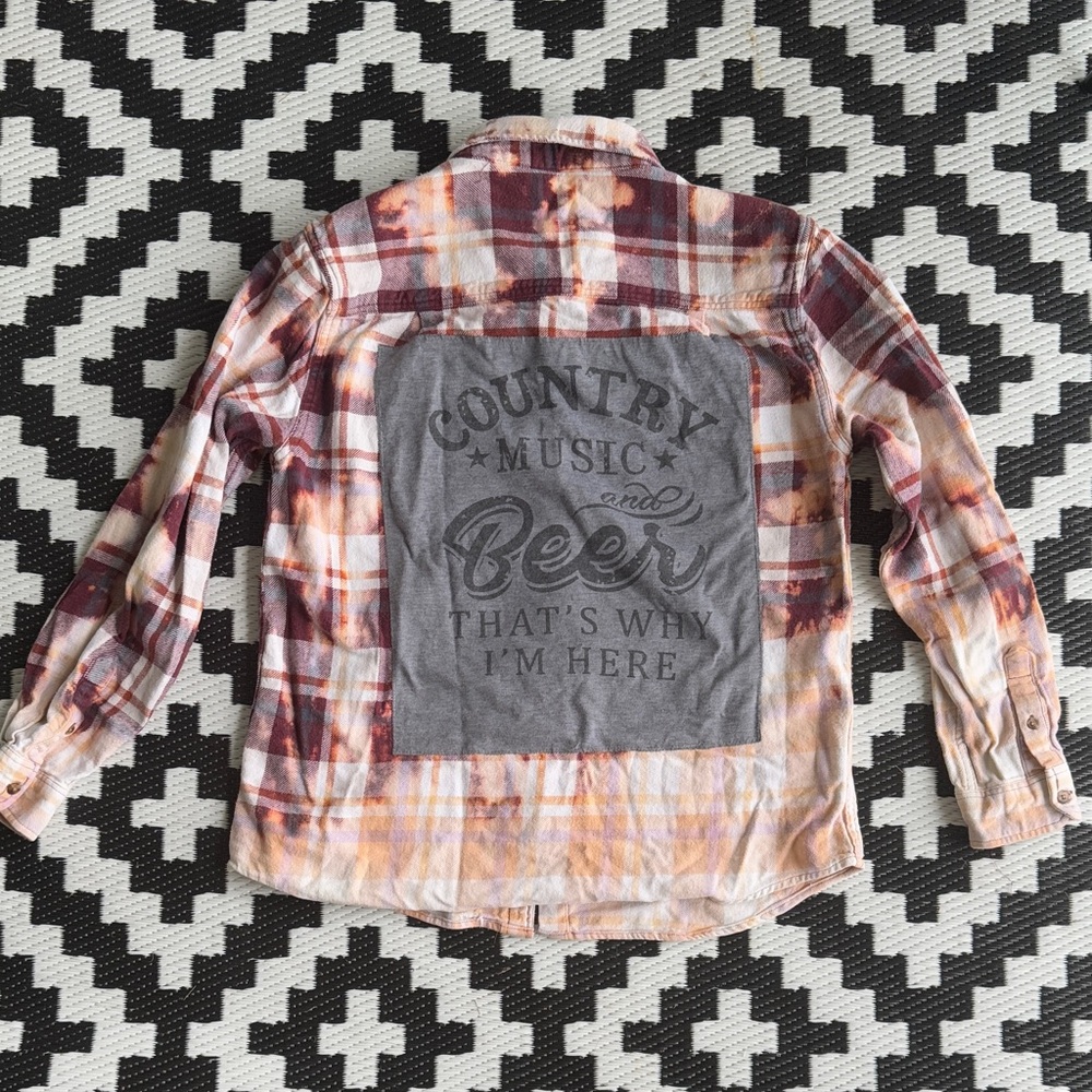 Women’s Slogan Flannel - L